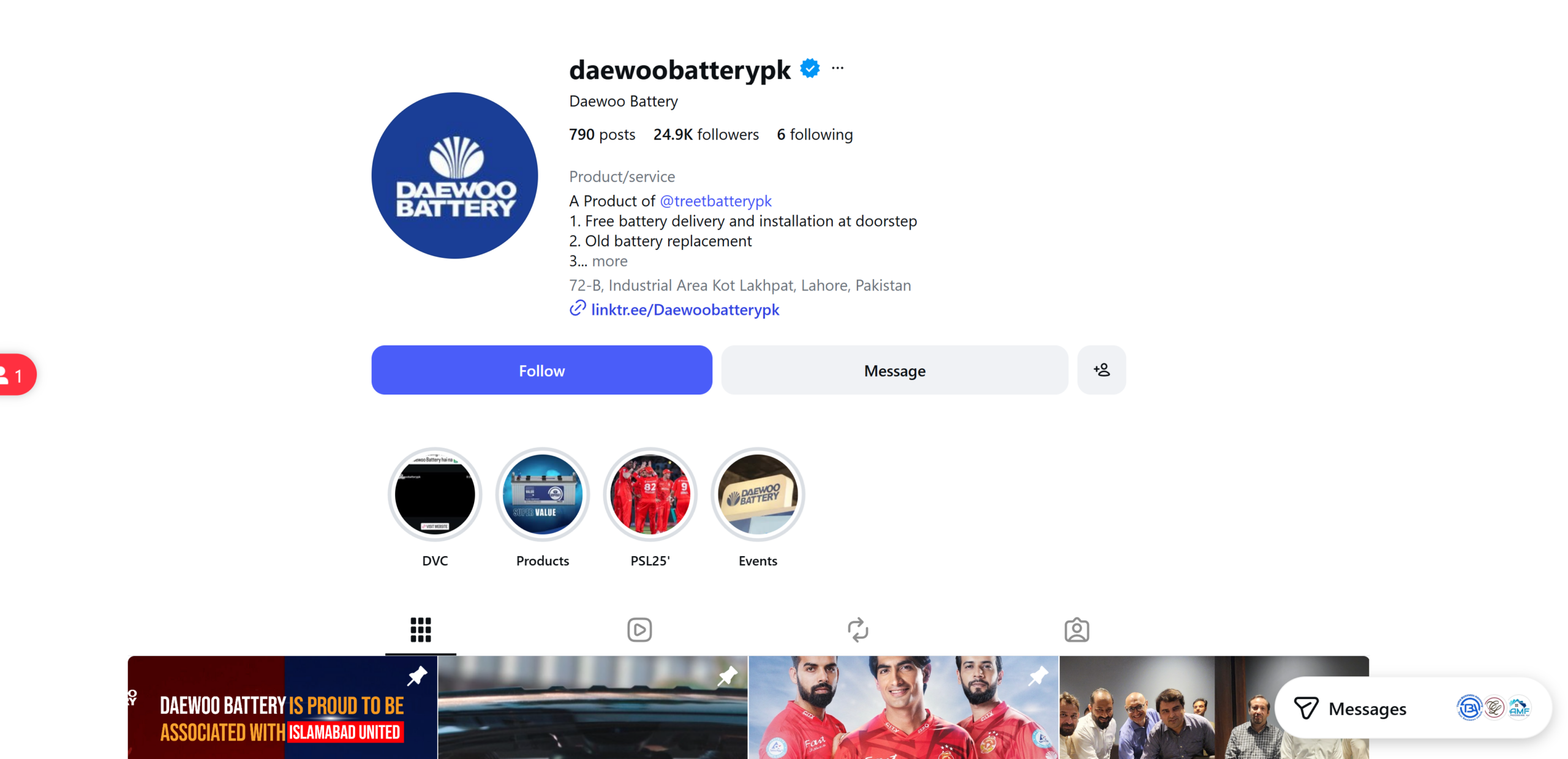 Instagram social media management case study for a Pakistan automotive and UPS battery brand