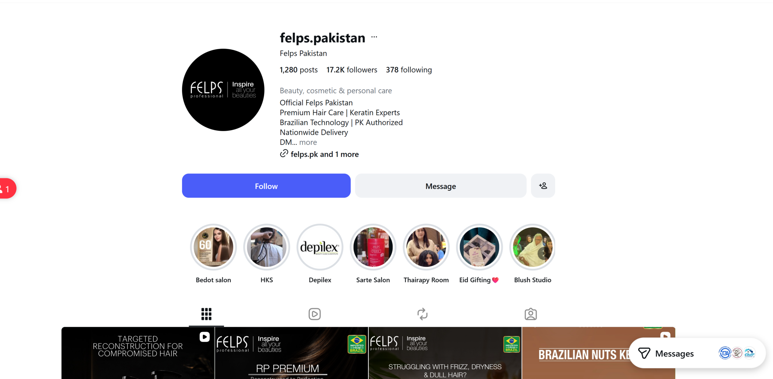 Instagram content management case study for a Brazilian hair care brand in Pakistan