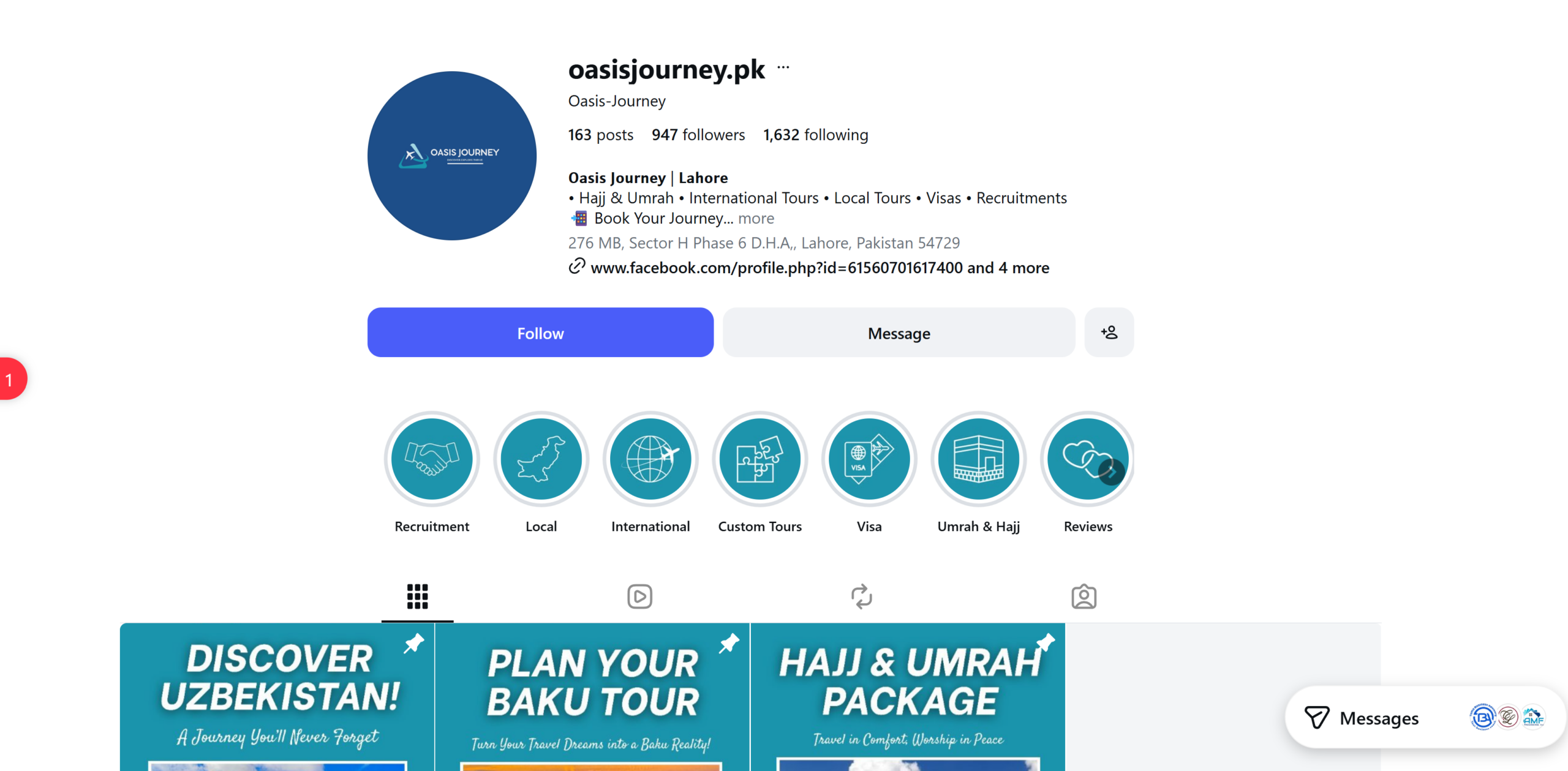 Instagram content management case study for a Lahore travel and tour agency